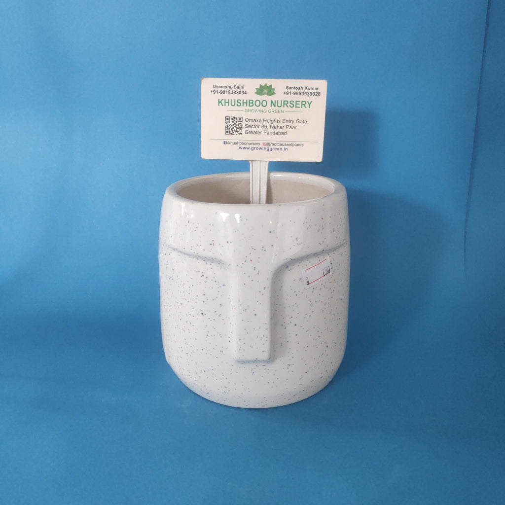 Ceramic Pot: Easter Island Face