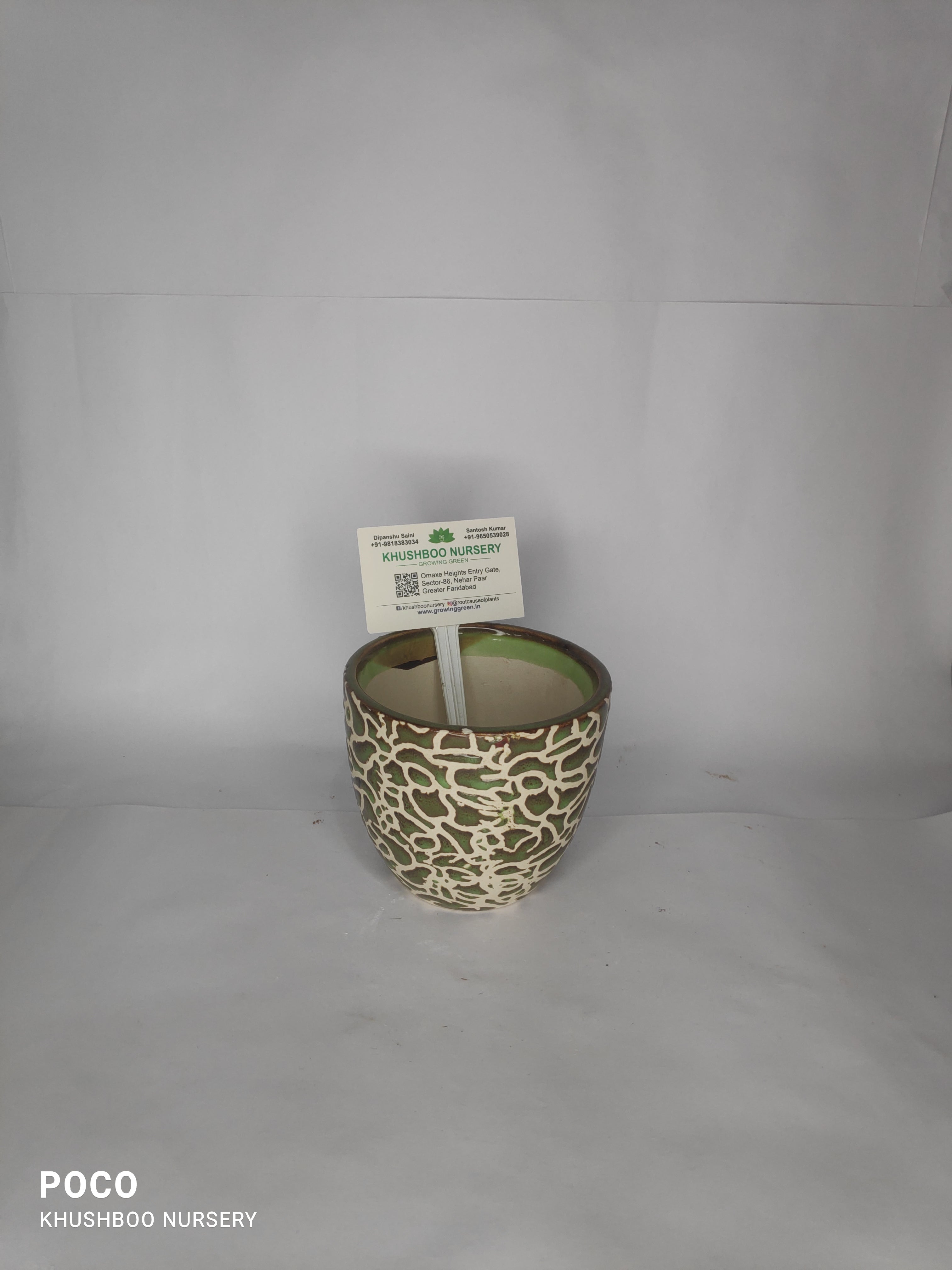 Ceramic Pot: Square Tapered (Small/Medium)