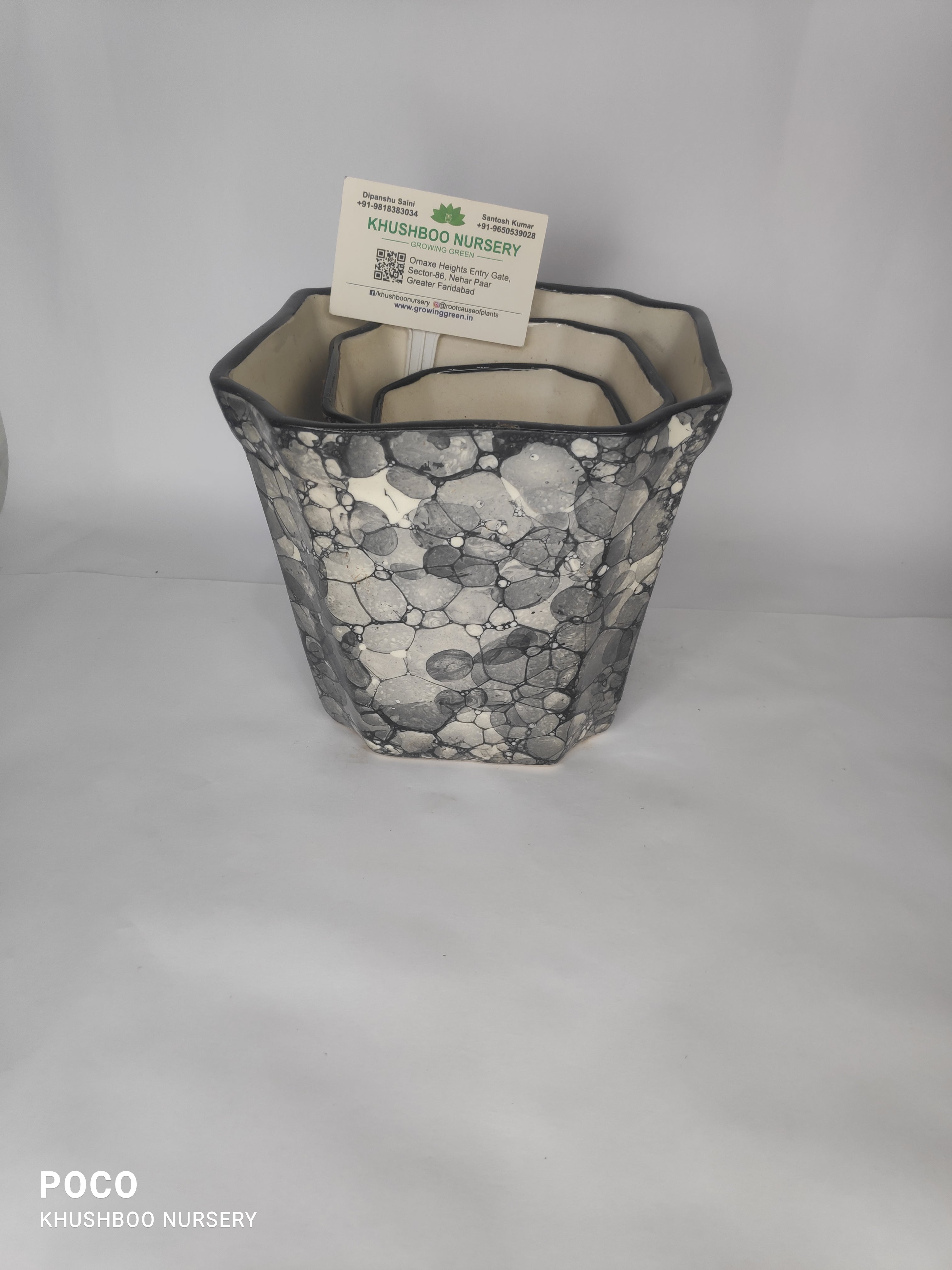 Ceramic Pot: Square Long Set