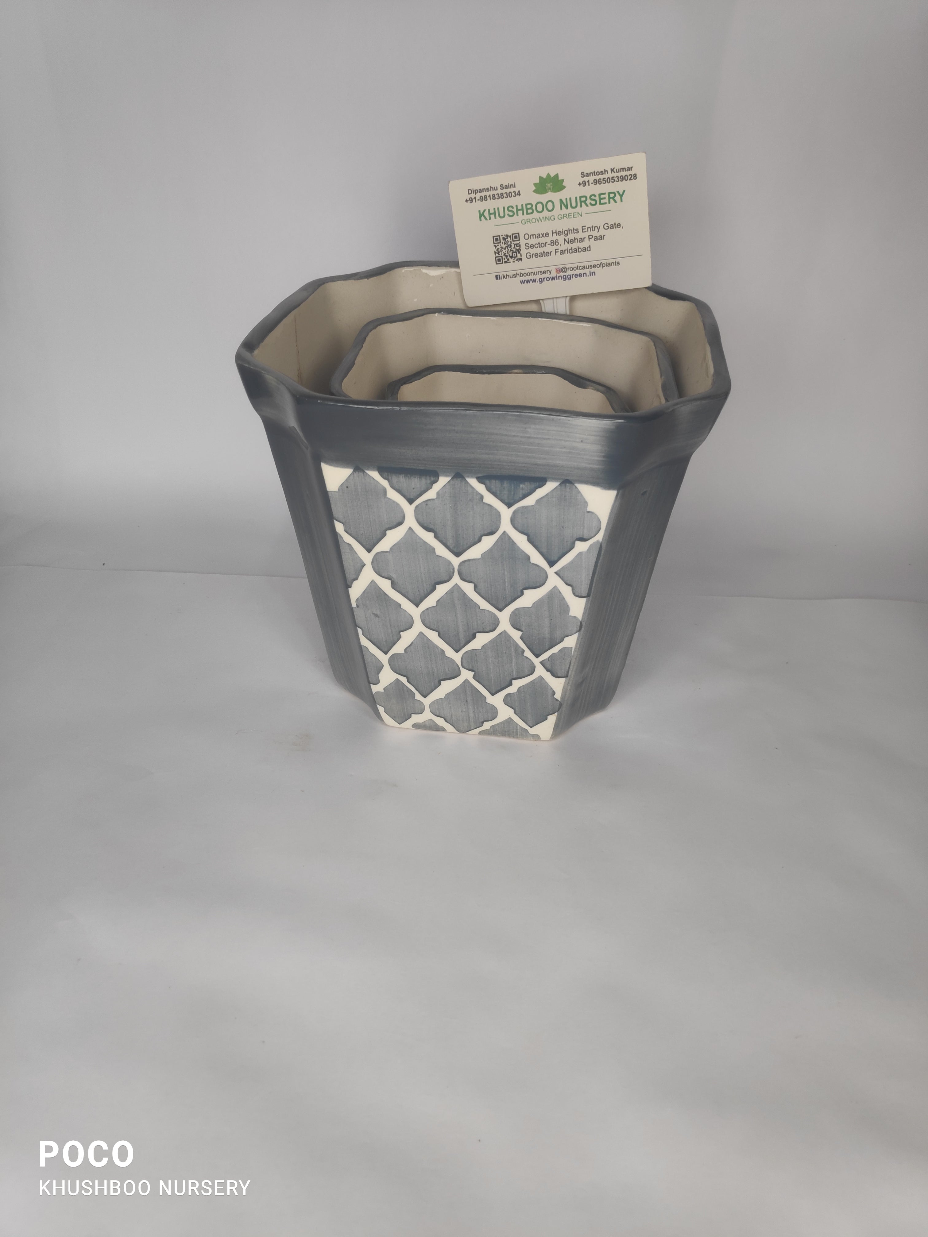 Ceramic Pot: Square Long Set