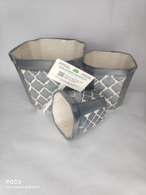 Ceramic Pot: Square Long Set