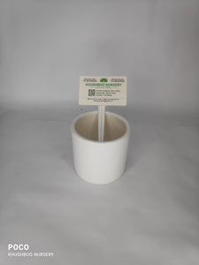 Ceramic Pot: Pipe Small White