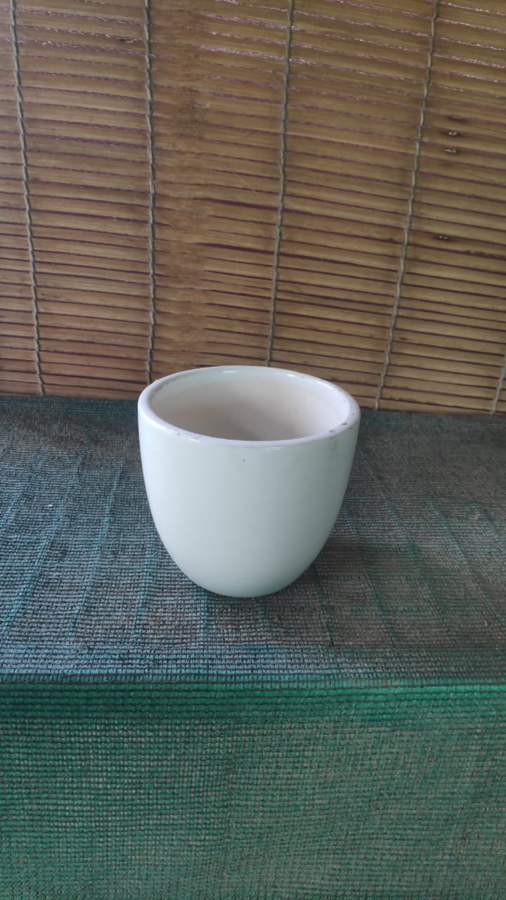 Ceramic Pot: White Kulhad Big Medium Quality